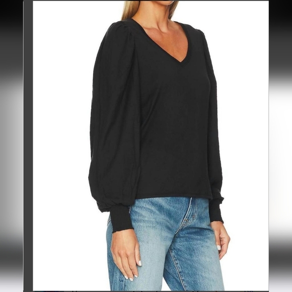 EUC NATION LTD TABITHA FULL SLEEVE V- NECK BLACK SZ S - Picture 4 of 13